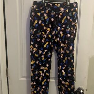 The Limited Multicolor Abstract Pants